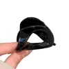 Presilha de Tubarão Única com Acabamento de Luxo, Presilha Simples e Moderna para Rabo de Cavalo Alto, Nova Presilha de Cabelo de Verão para Mulheres, Presilha para a Parte de Trás da Cabeça