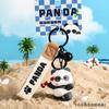 Mannery Genuine Sports Panda Series Keychain Pingente Criativo Estudante Mochila Pendurado Casal Pequeno Presente Atacado