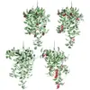 Guirnalda de Frutos Rojos y Bayas Artificiales de Navidad Decoración de Año Nuevo Arreglo de Mesa Racimo de Frutos Rojos Artificiales de Navidad