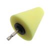 Roda de Esponja para Polimento de Cubo de Roda de Carro com Haste Hexagonal de 6,35mm para Furadeira Elétrica Cabeça de Esponja para Polimento e Enceramento de Beleza Automotiva
