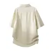 3D Estilo Nuevo Verano Hombres Moderno Corte Holgado Marca de Moda Estudiante Polo Camiseta de Manga Corta para Hombre Top para Hombre Longitud de Cinco Puntos