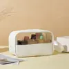 Bolsa Cosmética Transparente Portátil Set de Tres Piezas Bolsa Impermeable para Guardar Artículos de Tocador para Hombres y Mujeres Viaje Simple Gran Capacidad Neceser