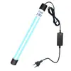 Lâmpada de esterilização e desinfecção UV submersível para aquários, luz ultravioleta para remoção de algas e desinfecção de aquários, uso duplo para ambientes domésticos e aquáticos, com função de temporizador