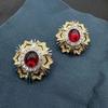 Pendientes vintage de estilo cortesano de mediados de la antigüedad, pendientes sencillos y exquisitos, diseño de nicho, pendientes elegantes de moda para mujer