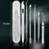 Set de Cuidado de Pies de Acero Inoxidable Transfronterizo Salón de Uñas Tenedor para Piel Muerta Recogedor de Uñas de Doble Cabeza Lima para Pies Herramienta de Exfoliación