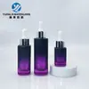 Em estoque atacado frasco quadrado de vidro líquido frasco conta-gotas para óleos essenciais 15/30/50ml frasco de essência de semente de peixe dourado