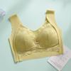 Nova lingerie feminina plus size com decote cruzado de renda nas costas, para seios grandes e pequenos, sem aro, sem costura, colete fino de seda gelada