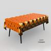 Nuevo cortina de lluvia de seda de 2x1m transfronteriza murciélago negro seda de lluvia negro naranja seda de lluvia cortina de puerta decoración ambiente de Halloween