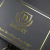 Fábrica de Personalización de Cajas de Regalo con Tapa Abatible, Caja de Regalo Negra con Estampado de Lámina y Lazo de Cinta, Personalización de Caja de Embalaje de Lujo Ligero para Ropa y Fragancias