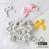 Laço de doce fondant chocolate DIY confeitaria bolo caseiro decoração acessórios argila cola de gota molde de silicone