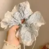 Lenço quadrado macio para prender o cabelo para mulheres estilo coreano super grande elástico de cabelo estilo preguiçoso flor de cabelo elástico de cabelo corda de cabelo corda de cabelo acessórios de cabelo