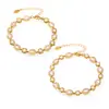 Ou Maika Aço Inoxidável Gumsophila Zircônia Incrustada Corrente Feita à Mão Pulseira de Alto Tecido Joia Revestida com PVD com Ouro Verdadeiro 18K