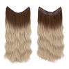 Peluca Transfronteriza para Mujer Extensiones de Cabello de una Pieza Largo Ondulado Rizado Esponjoso Natural Clip Línea de Pesca Pieza de Peluca de Cabello