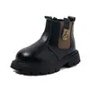 Botas Martin Forradas de Felpa para Niñas 2026 Otoño/Invierno Nuevo Estilo Botines Casuales de Moda de Caña Media para Niñas Mayores Botas de Cuero para Niñas