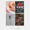 20 tarjetas de felicitación pintadas a mano 520 Día de San Valentín flor ramo de flores tarjeta Pareja tarjeta blanca etiqueta de decoración de caja de regalo de cumpleaños