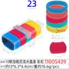 Cuerda para el pelo grande de rombo de 5 cm, anillo para el pelo, cuerda para el pelo de alto nivel, caja transparente de cristal rectangular para mujer, 20 cuerdas para la cabeza