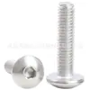 Tornillos de acero al carbono galvanizado de cabeza plana grande con hexágono interior, tornillos de hexágono interior de cabeza de paraguas, pernos de cabeza de hongo M3/M4/M5/M6