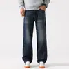 Roupas Masculinas Fengshe / 2026 Outono-Inverno Novo Americano High Street Retrô Calças de Pernas Largas Jeans Retos Largos Tendência
