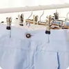 Cabide para calças cabide de roupas clipe para calças clipe ajustável para calças clipe para perna de calça cabide de metal espesso doméstico para calças clipe antiderrapante forte