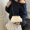 Nuevo Bolso Retro de Rosa Otoño e Invierno Nuevo Bolso de Boda Estilo Chino Vestido de Novia Blanco para Dama de Honor Cheongsam Bolso para Mujer