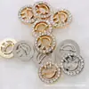 Botón de metal de alta gama hebilla de camisa cara sonriente hueca hebilla decorativa linda hebilla de diamante para niños tridimensional exquisita moda para niñas