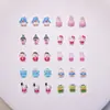 Lindos Accesorios de Arte para Uñas de Dibujos Animados Japoneses Sanrio Kt Cat Hielo Transparente Resina Piezas Pequeñas Materiales DIY Decoraciones para Uñas