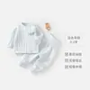 Conjunto de Ropa Interior Térmica para Bebés y Niños, Ropa Interior Térmica Fina Acolchada de Algodón para Niñas y Niños, Ropa de Dormir para el Hogar para Otoño e Invierno