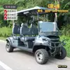 Carrito de golf eléctrico con carrito recogebolas para comercio exterior, carrito de golf de 4 y 6 plazas transfronterizo, vehículo de recepción de hotel y para recorridos turísticos en zonas turísticas