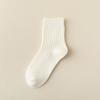 Calcetines de línea gruesa para mujer, calcetines de felpa, calcetines de tubo medio de lana embrionaria original japonesa, medias de punto, tendencia retro de otoño e invierno de doble aguja