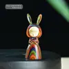 Sândalo Verde Esculpido Pixiu Fortuna e Prosperidade Ornamento de Madeira Portátil, Gato da Sorte Pet de Chá, Artesanato de Decoração para Mesa