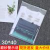 Bolsa de Embalaje para Ropa Lista para Usar Esmerilada Advertencia Ropa Bolsa con Cierre para Pantalones Almacenamiento Bolsa Ziplock Venta al por Mayor 30*40