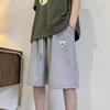Pantalones cortos Waffe de verano para hombre, holgados, informales, deportivos, de marca de moda urbana, de corte recto y de cinco puntos.