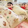 Conjunto Autêntico Licenciado Crayon Shin-Chan de Algodão Puro Quatro Peças - Nova Coleção Primavera/Verão 2026