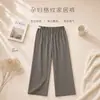 Pantalones de maternidad, pantalones de dormir para casa para mujer, pantalones sencillos de primavera y otoño, cuadros de terciopelo alemán, adecuados para usar al aire libre, talla grande, pantalones holgados para casa