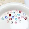 Cristal Dongzhou 6*8 Gota d'Água Transparente Pedras de Strass para Nail Art Super Brilhantes Gelo Transparente Sem Revestimento Inferior Pedras de Strass para Decoração DIY de Nail Art
