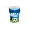 Nova Decoração de Festa de Futebol Verde para Eventos Aniversário Infantil Feriado Pratos de Papel Toalha Utensílios de Mesa Conjunto de Decoração com Bandeiras
