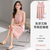 2026 Nuevo Vestido de Noche para Mujer de Modal para Primavera y Otoño, Casual y Holgado, Se Puede Usar Afuera, Fresco y Transpirable, Una Pieza