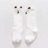 Meias de bebê com animal de desenho animado outono e inverno antiderrapantes com pontinhos meias de bebê poliéster algodão recém-nascido comprimento médio acima do joelho