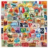 100 Pegatinas de Graffiti de Viaje para Coches, Teléfonos Móviles, Ordenadores, Pegatinas de Decoración para Guitarra, Pegatinas Impermeables para Cuadernos y Manuales
