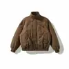 Ropa Vintage Yidao 2026 Invierno Nueva Llegada Maillard Retro Cuello Alto Ropa de Trabajo Chaqueta de Algodón Hombres y Mujeres Cálida Holgada Ropa Exterior de Algodón