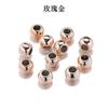 4-12mm Ccb Galvanizado Agujero Grande Redondo Perlas de Plástico Cuentas para Pulsera DIY Cuentas Espaciadoras Accesorios para Joyería Venta al por Mayor