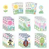 8 Insetos de Jardim em Desenho Animado Fazem uma Cara Adesivos que Mudam de Rosto Manual DIY Cartão Pequeno Decoração de Capa de Celular Transfronteiriço