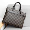 Portafolio a Cuadros para Hombre Negocios Portátil Hombro Bandolera Bolsa para Documentos de Computadora Bandolera para Hombre Negocios Casual