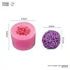 Molde de Silicone para Vela Perfumada Floral DIY Pedra Aromática de Pétala Molde para Sabonete Artesanal Gesso Resina