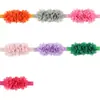 Nueva diadema para bebé europea y americana flor de gasa accesorios para el cabello de bebé al por mayor tres pequeñas de gasa 16 colores opcionales