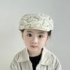 Gorra Infantil de Primavera y Verano Estampado de Oso de Dibujos Animados Gorra de Béisbol de Moda para Niños y Niñas Gorra Británica Casual