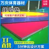 Tapete de Competición de Lucha Libre Profesional Espesado Material XPE Boxeo Antideslizante Cubierta Tricolor Individual Tapete de Entrenamiento para Escuela de Lucha Libre