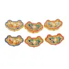 Cerradura Ruyi de Dragón y Fénix Esmalte Cloisonné con Cuentas Espaciadoras de Nube, Accesorios de Esmalte Azul Quemado para Pulseras DIY, Cadenas para Suéteres y Componentes de Pulseras