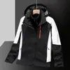 Jaqueta de Caminhada 3 em 1 Masculina e Feminina, à Prova de Vento e Impermeável, com Forro de Fleece Removível, Casaco de Outdoor para Casal