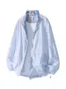 Revisión de Ajuste Ropa con Cuadros Empalmados Protección Solar para Hombre Estilo Montaña Verano Ligera Ropa para Ciclismo al Aire Libre Chaqueta Transpirable Chaqueta
